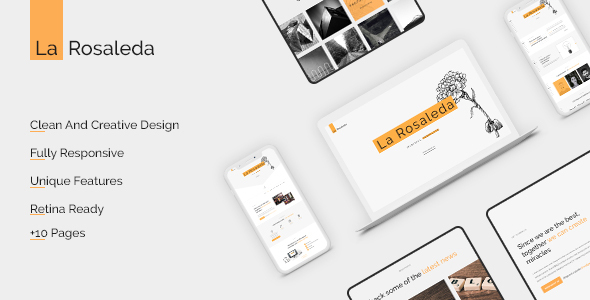 La Rosaleda - Creative HTML Template