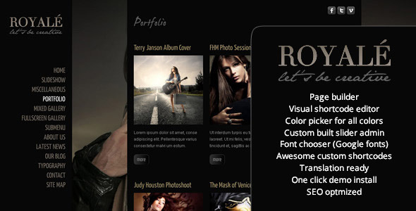 Royale – Creative WordPress Theme