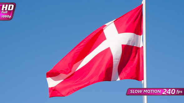 Flag Of Denmark Wiggles The Wind alt