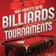 Billiards Tournaments - GraphicRiver Item for Sale