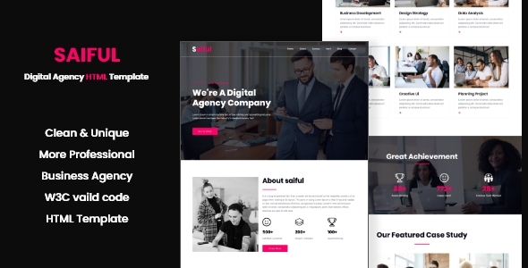 Saiful - Digital Agency HTML Template