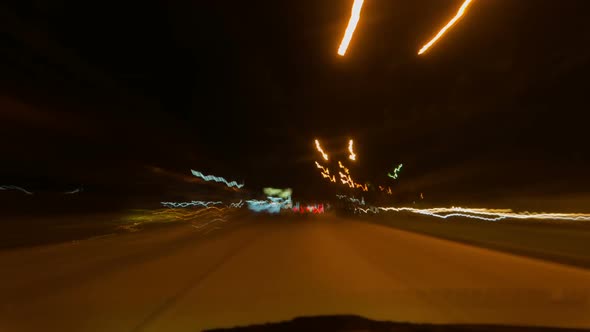 Driving Car at Night