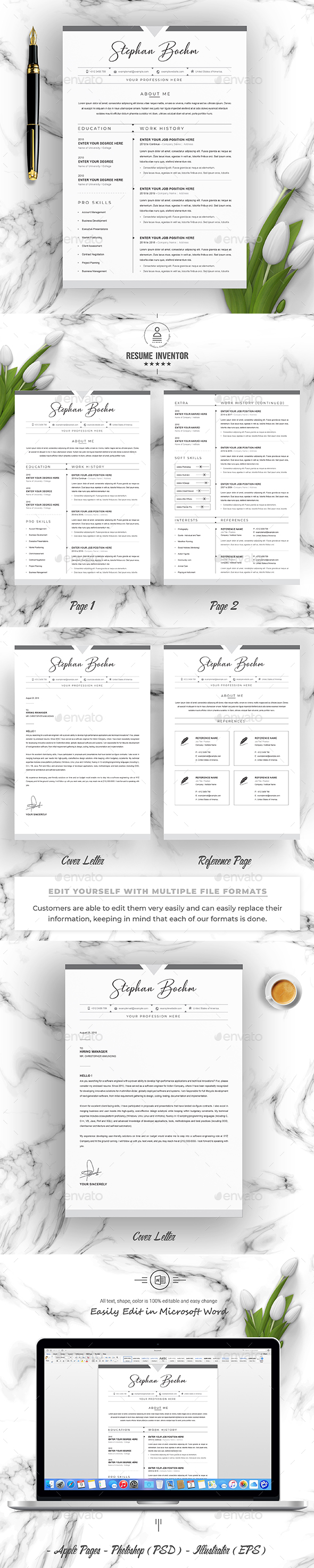 Resume Templates Word Graphics Designs Templates