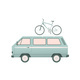 Travel Minivan and Bicycle on the Top - GraphicRiver Item for Sale