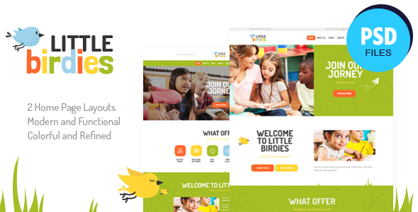 Little Birdies | Multipurpose Children PSD Template