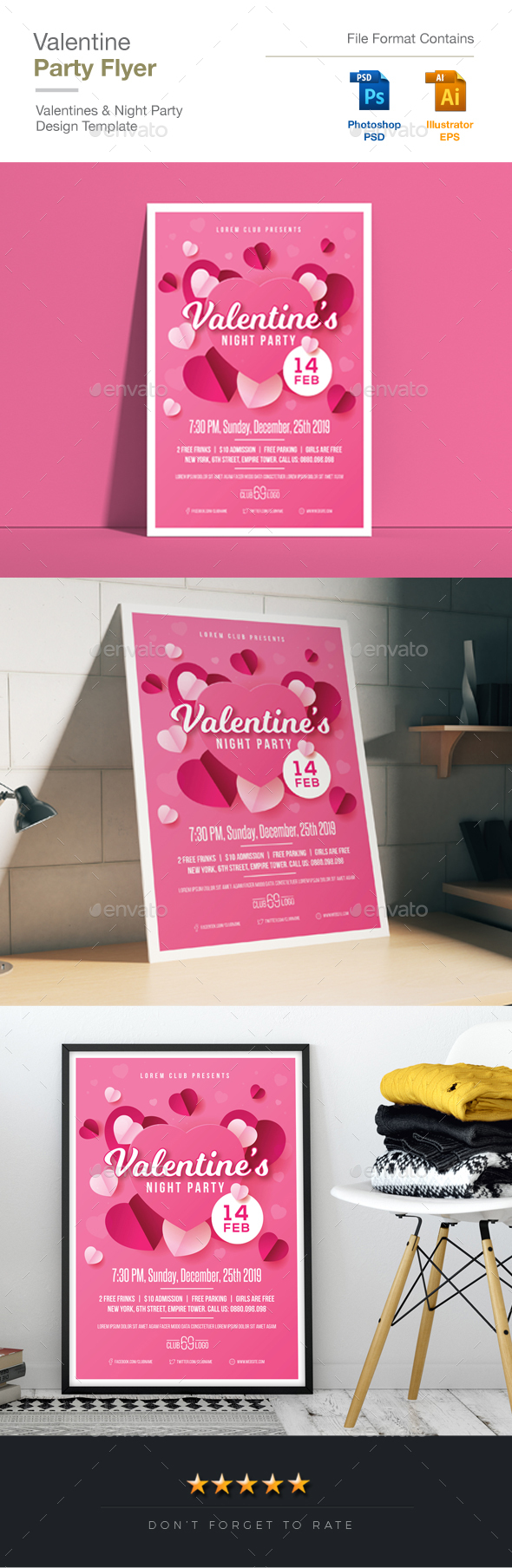 Valentine Night Party Flyer