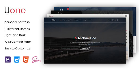 UOne - Personal, Portfolio and Resume Template