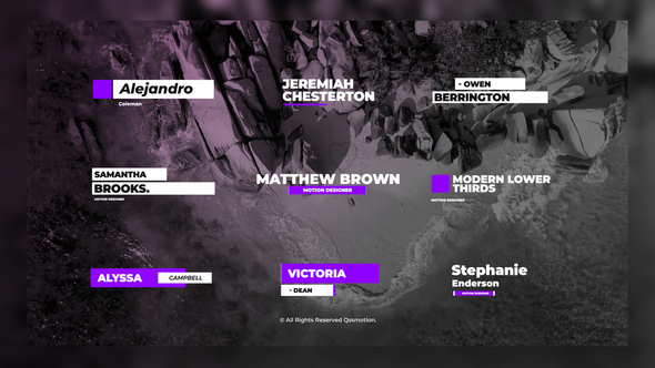 Clean & Minimal Lower Thirds