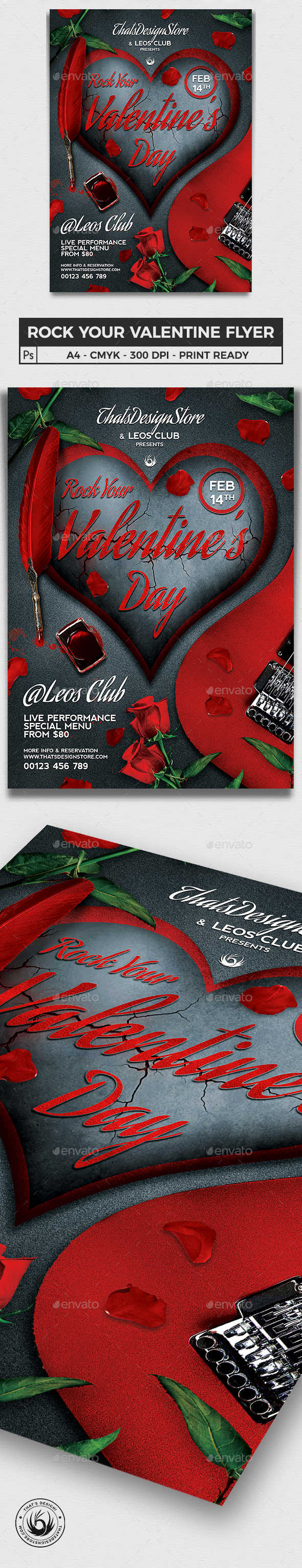 Rock Your Valentine Flyer Template