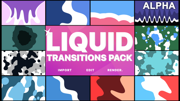 Liquid Motion Transitions | Motion Graphics Pack alt