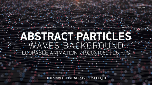 Abstract Particles Waves Background