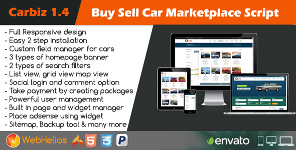 Carbiz - Buy Sell Car Marketplace Script