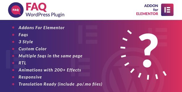 Faq for Elementor WordPress Plugin