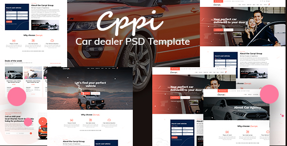 Carrpi - Car Dealer & Car Booking  PSD Template