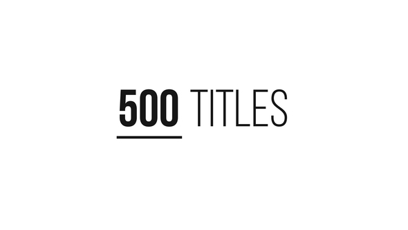 500 Titles Library - 20 Categories