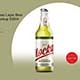 Clear Glass Lager Beer Bottle Mockup 500ml - GraphicRiver Item for Sale