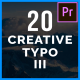 20 Creative Typo III - VideoHive Item for Sale