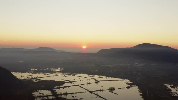 Sunset over Iseo Lake ItalyFilmed on Dji Mavic pro 2 10 bit 4:2:2