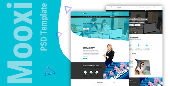 Mooxi - Business And Corporate PSD Template