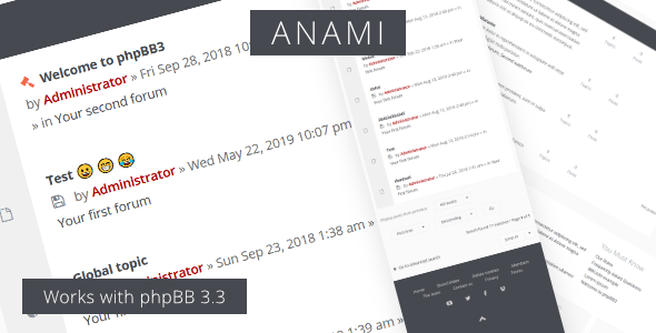 Anami – Responsive phpBB3 Forum Theme