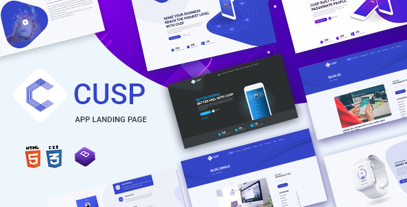 Cusp - App Landing Page