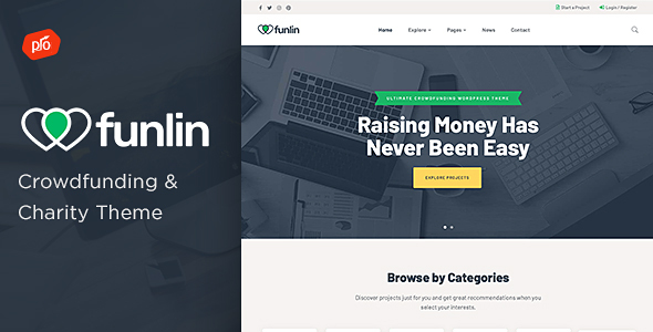 Funlin – Crowdfunding & Charity Theme