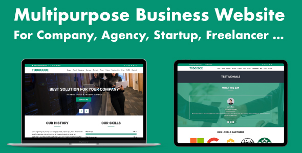Multipurpose Business Website for Company, Agency, Startup