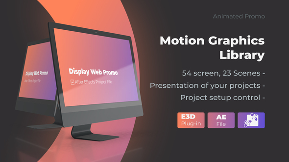 Animated Screen Website Mockup Promo - Pro Mockup Web Presentation