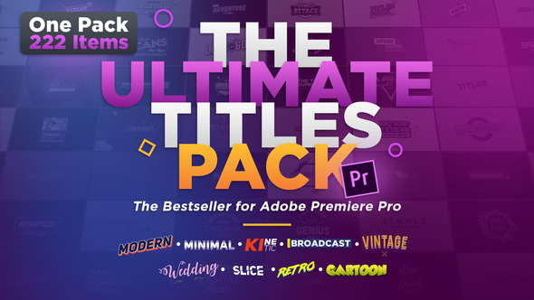 The Ultimate Titles Pack - Premiere Pro