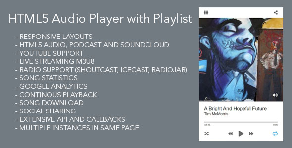 Modern Audio Player Wordpress Plugin