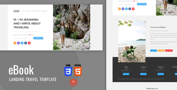 Ebook - Html5 Landing Template With Bootstrap 4