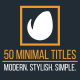 Minimal Titles - VideoHive Item for Sale
