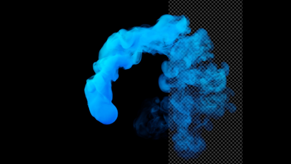 Blue Smoke Ball Moving alt