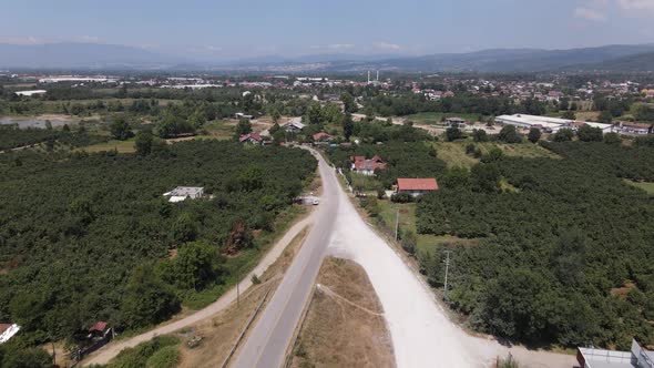 Driving Car Aerial