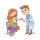 Doctor Examines Child Being Held By Mother - GraphicRiver Item for Sale