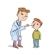Doctor Examines Healthy Boy - GraphicRiver Item for Sale
