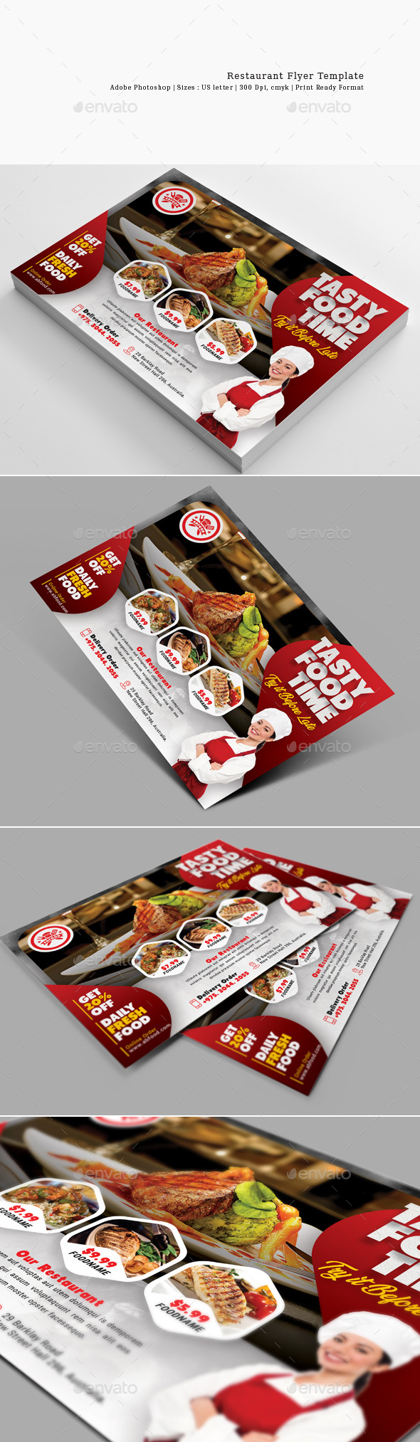 Restaurant Flyer Templates From Graphicriver