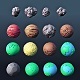 Planets and Asteroids Low Poly - 3DOcean Item for Sale