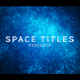 Particle Space Titles - VideoHive Item for Sale