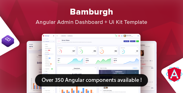 Bamburgh - Angular Bootstrap Admin Dashboard & UI Kit Template