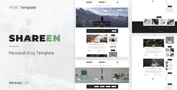 Shareen - Personal Blog Template