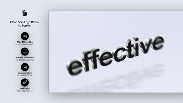 Clean Spin Logo Reveal