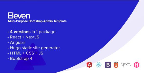 Eleven - Multi-Purpose Bootstrap Admin Template