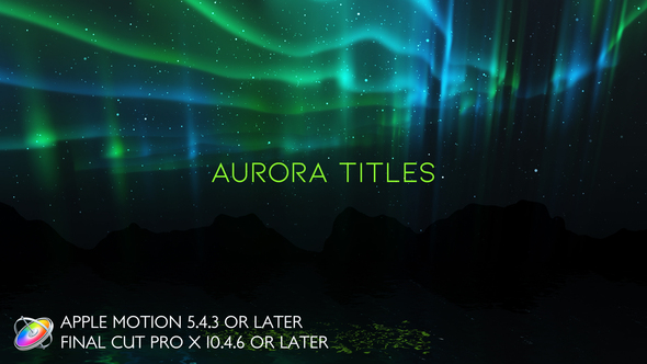 Aurora Titles - Apple Motion