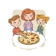 Children Eat Pizza - GraphicRiver Item for Sale