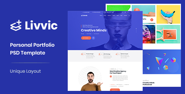 Livvic – Personal Portfolio PSD Template – 0 Sold!