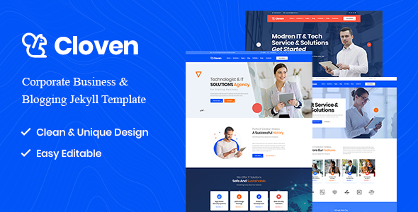 Cloven - Corporate Business & Blogging Jekyll Template