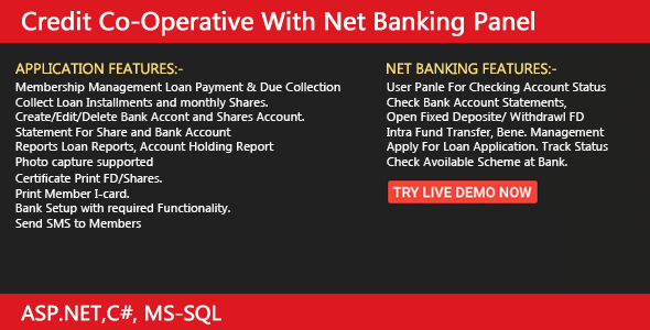 Credit Co-Operative With Net-Banking