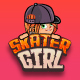 Skater Girl 2D Game Character Sprites - GraphicRiver Item for Sale