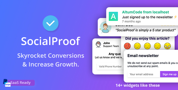 Social Proof – Skyrocket Conversions & Growth ( SaaS Platform ) or Hire Freelancers from FreelancerCV.com